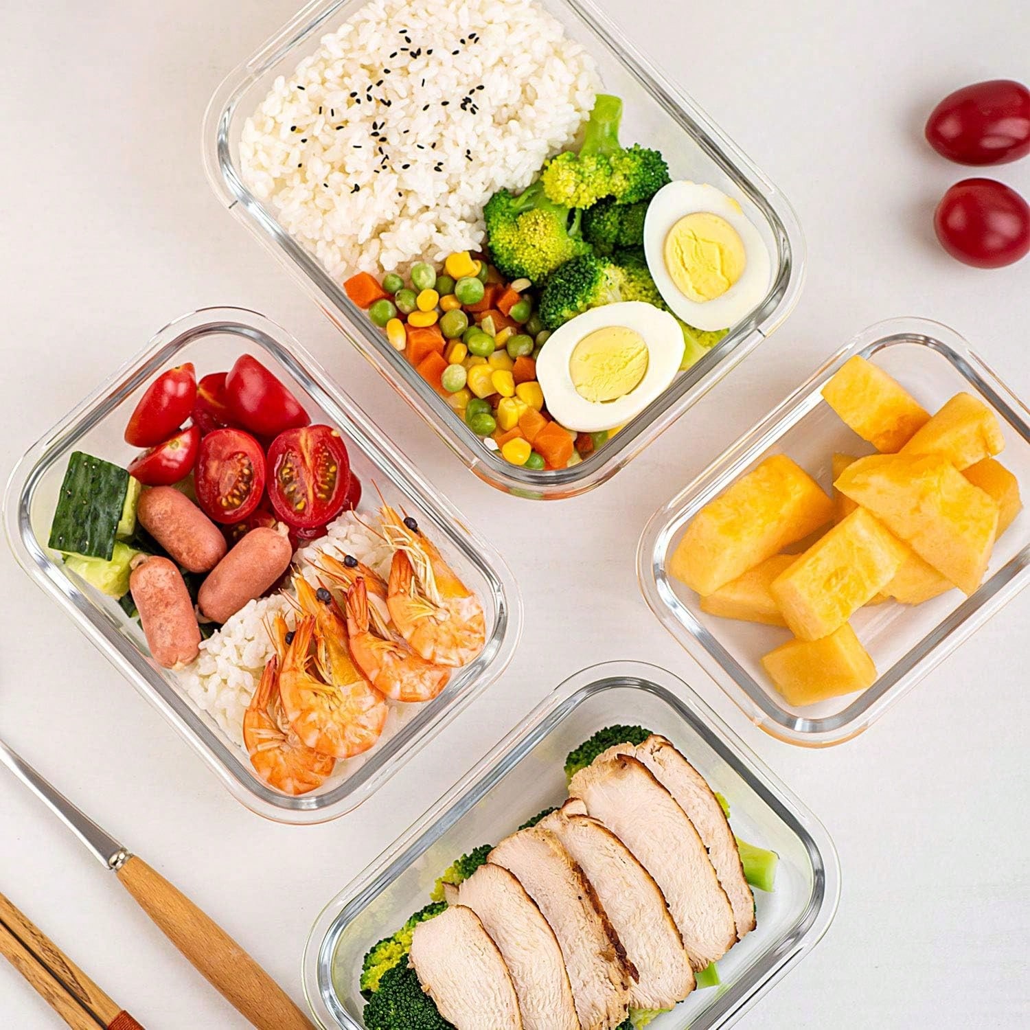 10 Pack Glass Meal Prep Contai - Meal Prep Oven Safe Containers 评论和价格