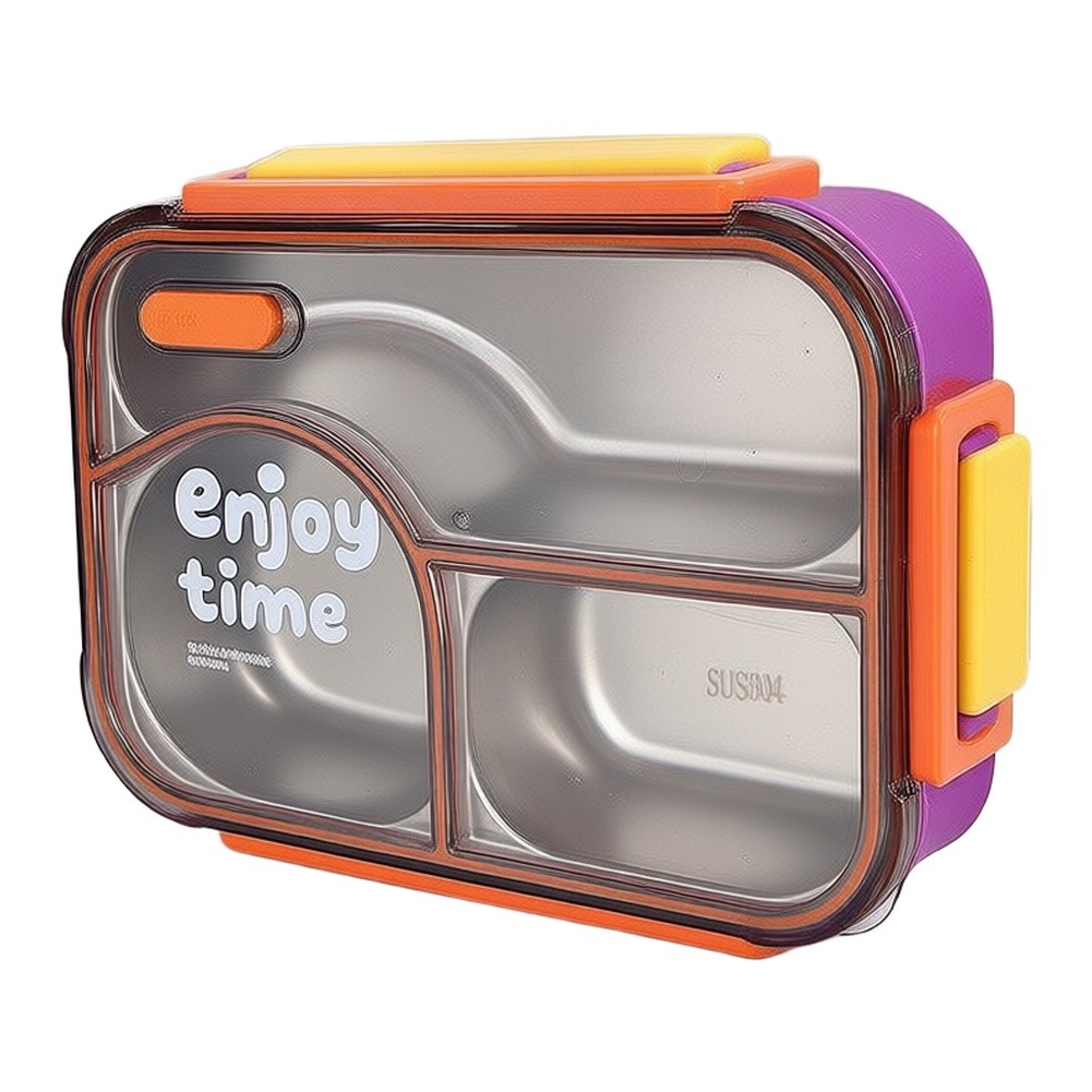 650ml 3 Compartment Leakproof  - Meal Prep Yellow 评论和价格