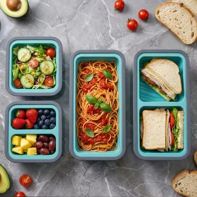 Silicone Freezer Tray with Lid - Meal Prep Oven Safe Containers 评论和价格