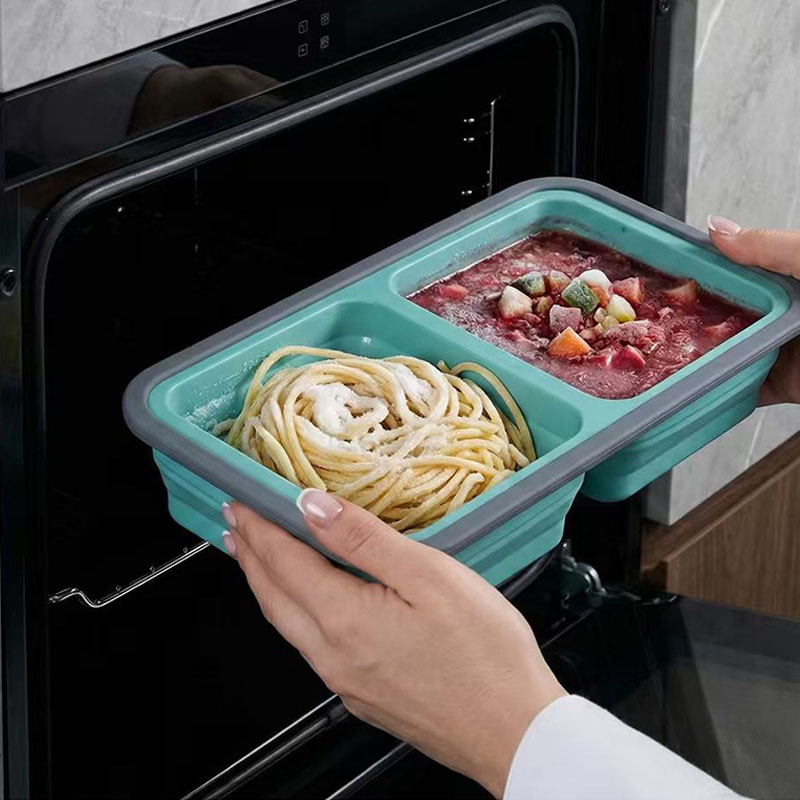 Silicone Freezer Tray with Lid - Meal Prep Oven Safe Containers 评论和价格