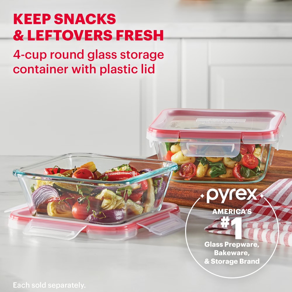 Freshlock 4-Cup Square Glass F - Meal Prep Oven Safe Containers 评论和价格