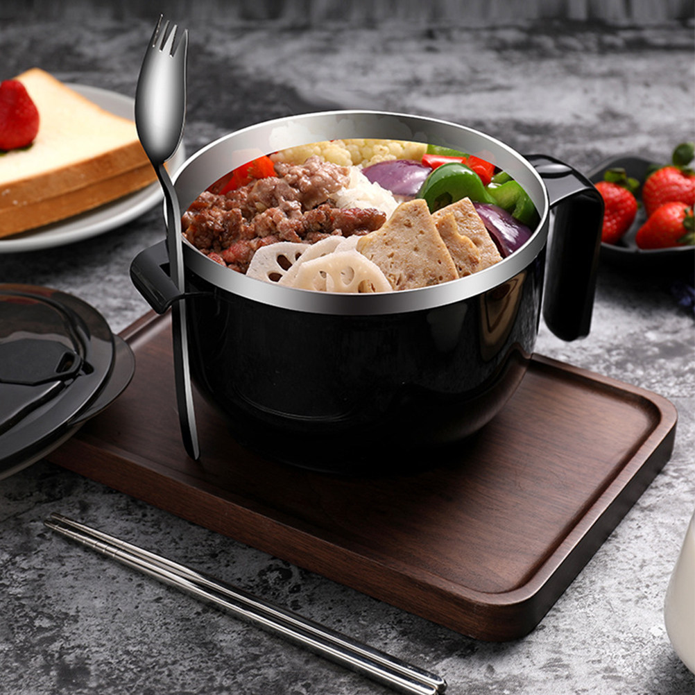 1Set Stainless Steel Soup Bowl - Meal Prep Noodles 评论和价格