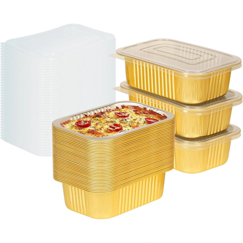 【20-Count 750ml Gold Pans】Reus - Meal Prep Oven Safe Containers 评论和价格