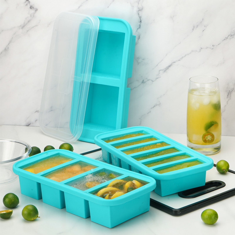 1/2 Cup Silicone Freezer Molds - Meal Prep Oven Safe Containers 评论和价格