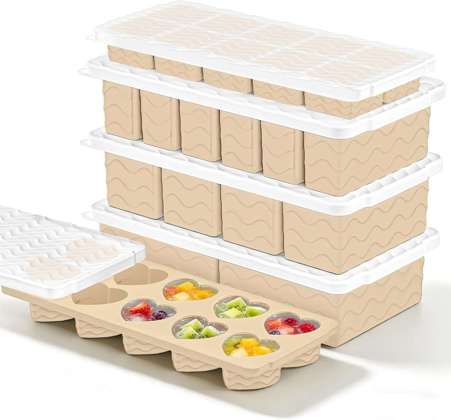 Silicone Freezer Mold with Lid - Meal Prep Oven Safe Containers 评论和价格