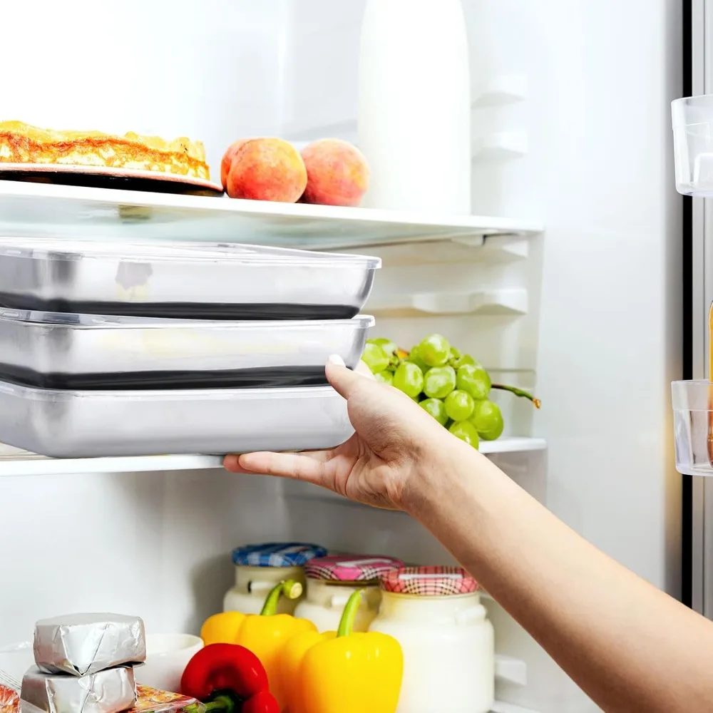 12PC Stainless Steel Food Cont - Meal Prep Oven Safe Containers 评论和价格