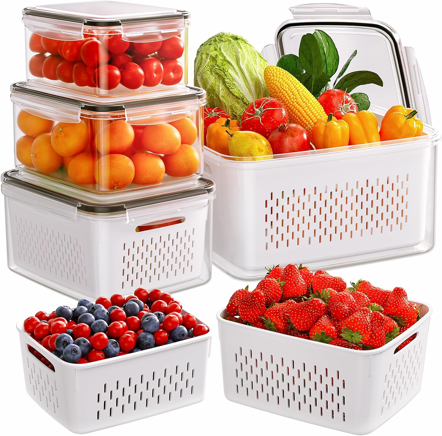 4/5/6/8Pcs Airtight Food Stora - Meal Prep Oven Safe Containers 评论和价格