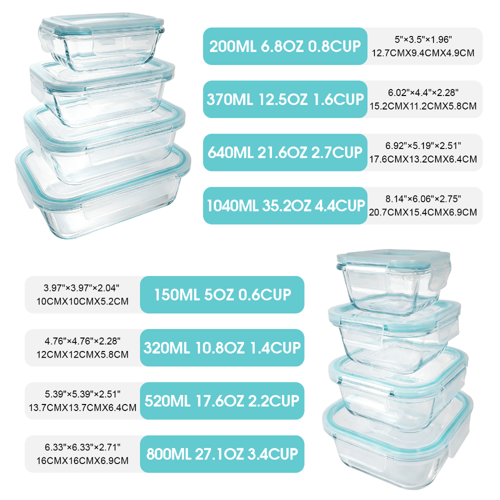 24 Pcs Glass Food Storage Cont - Meal Prep Oven Safe Containers 评论和价格