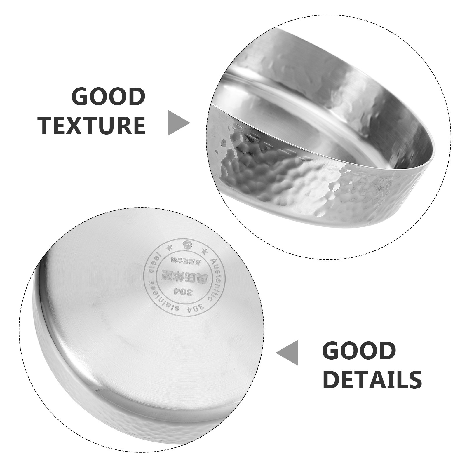 Stainless Steel Hammered Finis - Meal Prep Noodles 评论和价格